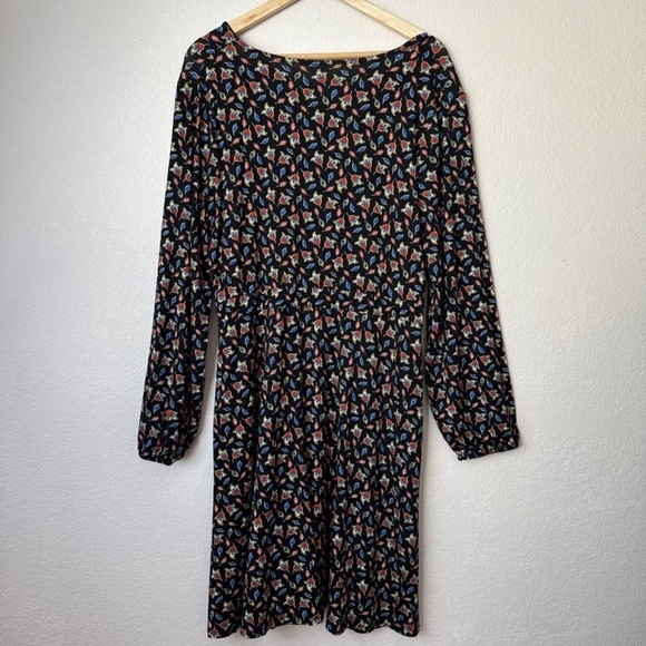 Boden Dress Womens US 16-18R Black Willow Jersey Dress European Classic Preppy - Picture 10 of 15